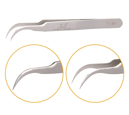 Uitbreiding van de het Paarwimper van LashArt de Rechte Vetus Lash Tweezers Curved Fine Point