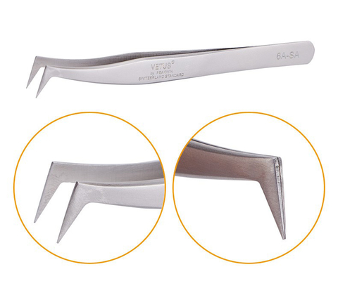 Uitbreiding van de het Paarwimper van LashArt de Rechte Vetus Lash Tweezers Curved Fine Point
