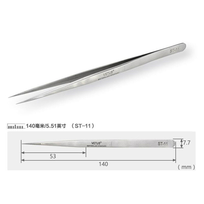 Van het de Precisiepincet van metaalvetus Lash Tweezers SA het Fijne Punt voor Cleanroom