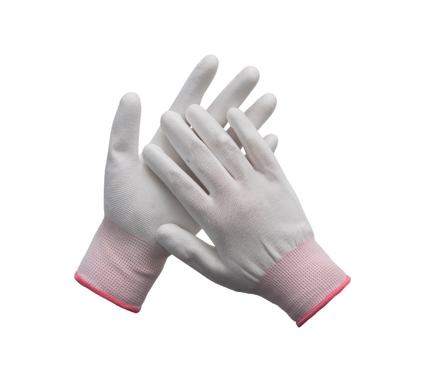 Nylon die Antistatische het Werkhandschoenen werken 13 de Vezel Hoogste Geschikte ESD van de Maat Naadloze Koolstof Handschoenen