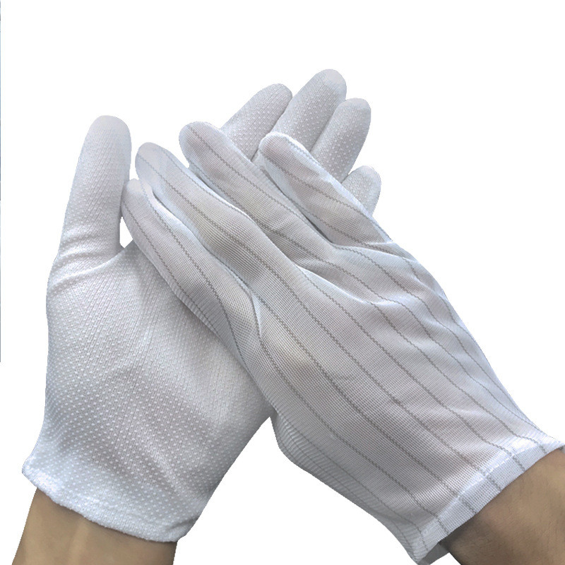 De nylon van de de Veiligheidshand van de Polyurethaanpalm Pasvorm Met een laag bedekte het Werkhandschoen Pu dompelde Antistatische ESD Handschoen onder