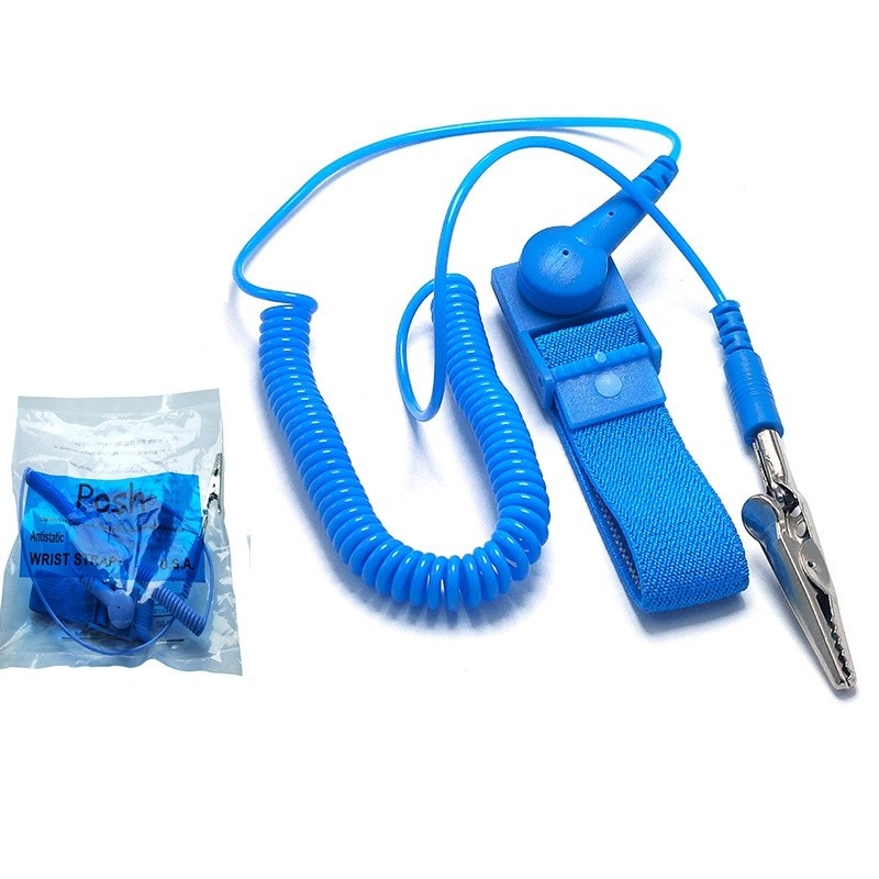 De geleidende Nylon Elastische ESD Antistatische Armband die van de Polsband Koord aan de grond zetten