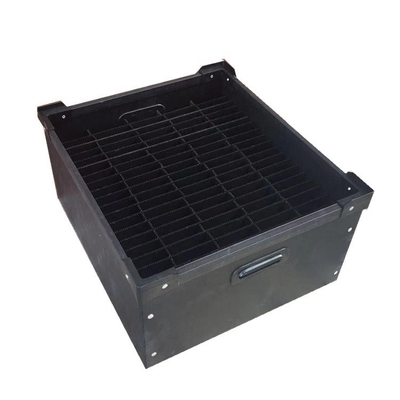 Esd Tray Plastic Esd Pcb Tray van de elektronische Componentenopslag ESD Golf Zwarte Bak van pvc van de Karton Antistatische Doos